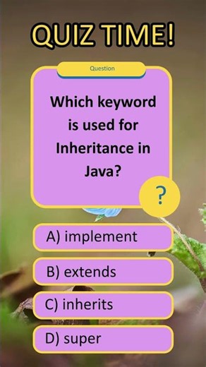 95% of Java Beginners Get This Wrong! 😱 | Inheritance MCQ #shorts