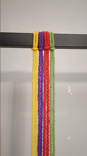 Unique Macrame Knot & Pattern Tutorial | Quick & Easy DIY #MacrameKnot #DIYShorts #FiberArt