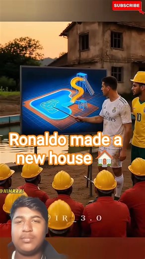 Ronaldo made a new beautiful house 🏠