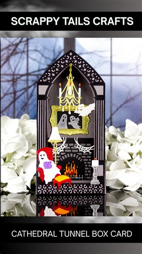 Rachel Alvarado | Hello friends! 🤗 I invite you to come check out the recently released Cathedral Pop Up Tunnel Shadow Box Die from @scrappytailscrafts! 👻... | Instagram