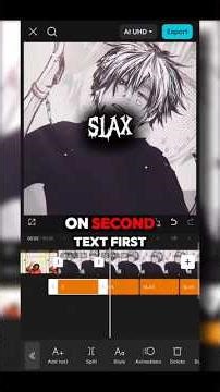 Tutorial on this viral «SLAX» Watermark trend style #capcut #capcutedit #edit #tutorial