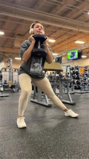 Lower Body Exercise Demo: Dumbbell Goblet Lateral Lunge #shorts