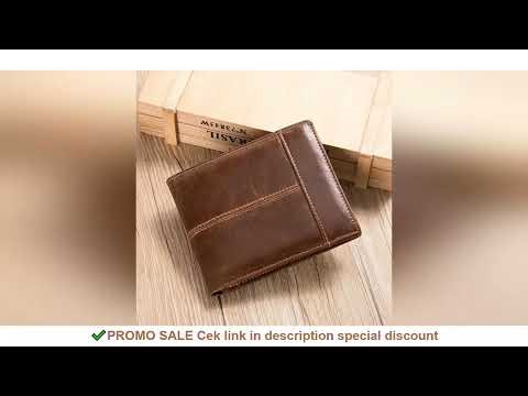 WESTAL Genuine Leather Wallet with Coin Purse RFID Wallet for Men Cardholder Money Bags
