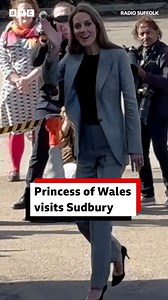 A big day for royal watchers in Suffolk! Catherine, Princess of Wales, has been in Sudbury to celebrate its world-famous silk. She took a tour of the family-run Sudbury Silk Mills, which has been producing the fabric for more than 300 years, as part of a week-long tour promoting the British textiles industry. | BBC Suffolk