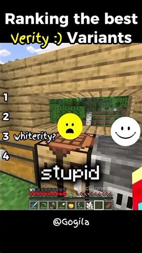 Ranking the BEST VERITY Variants pt.2 #verity #minecraft #minecrafthorror #minecraftmods #shorts