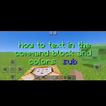 how to create text in the command block