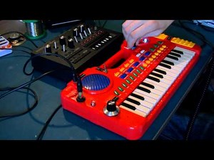 Circuit Bent Playtime Keyboard Monotribe Glitch by freeform delusion