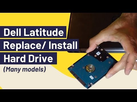 How to Remove Hard Drive / Hard Disk (Dell Latitude)