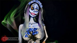 7.6K views · 328 reactions | HEY GUYS! seeing as though you all loved my Corpse Bride makeup here is a quick clip of the process. Unfortunately i did not film the face prosthetic sorry! Enjoy! xx p.s just noticed the typo Courney Hollins.... fuck sakes too late now! | Centre Of Attention Makeup Artistry | Facebook