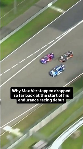 Max Verstappen's first endurance race start #f1 #f1shorts #shorts