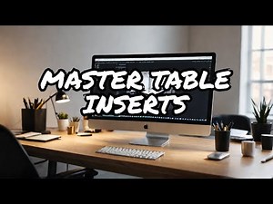 How to Insert Tables in Microsoft Office