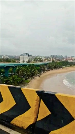 baina beach view from flyover | beautiful beach view #shorts #youtubeshorts