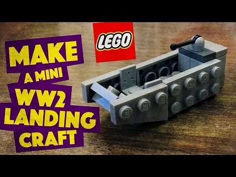 MAKE a WW2 Landing Craft in Lego