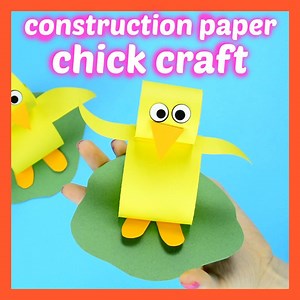180K views · 5.5K reactions | CONSTRUCTION PAPER CHICK CRAFT Full directions here: https://www.easypeasyandfun.com/construction-paper-chick-craft/ | Easy Peasy and Fun | Facebook