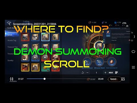 MIR4 | DEMON SUMMONING SCROLL | 2022