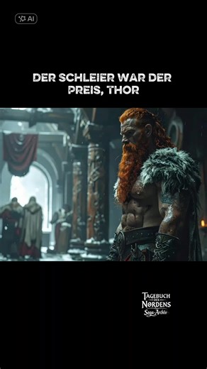 Nicht der Verlust allein war der Bruch. Der wahre Preis begann dort, wo Thor sich selbst zum Hohn machen musste. Thor, Þrymr, Hammer. ᛫᛫᛫ Diese Saga-Übertragung basiert auf der eddischen **Þrymskviða**: Þrymr stiehlt Thors Hammer und fordert Freyja als Braut; Heimdall rät zur Verkleidung, Thor fährt als Braut zu den Riesen und erschlägt sie nach der Rückgabe des Hammers. ᛫᛫᛫ Hörbücher, Link in Bio ᛫᛫᛫ #tagebuchdesnordens #nordischemythologie #thor #edda #nordischesaga ᛫᛫᛫ thor, thrymr, hammer, þ