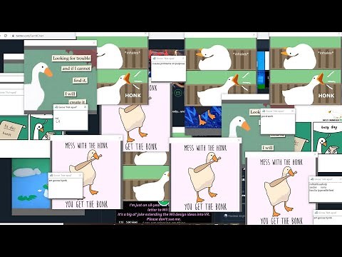 I installed the Desktop Goose! He brings CHAOS (& memes)!