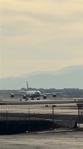 Sands Aviation Airbus A340-500 Departure from Las Vegas