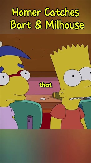 Homer Catches Bart & Milhouse#shorts#edit