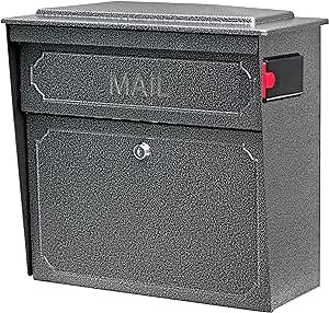 Mail Boss 7175 Townhouse Locking Security Wall Mount Mailbox, Galaxy,Medium