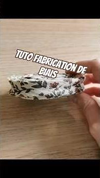 Tuto fabrication de biais - Tutoriel Couture #cousettesbyaudrey # #sewingtutorial #tuto