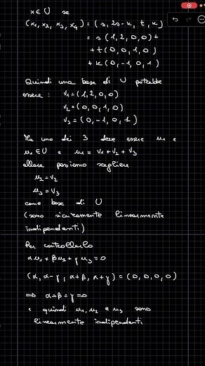 Esercizio 1A - Primo compitino C di ALGEBRA LINEARE E GEOMETRIA - UNIPD ✨RadicediPiGreco✨