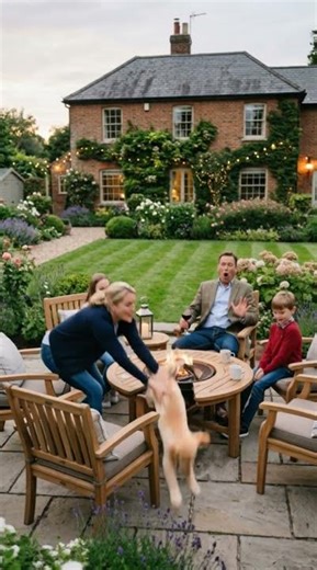 Dog Almost Falls Into Fire Pit… Everyone Gasps 😱🔥