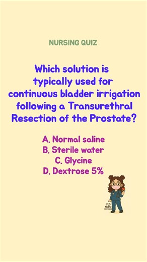 172K views · 746 reactions | Which Fluid Flushes Best? You’re setting up bladder irrigation for a patient post–Transurethral Resection of the Prostate. But not all fluids are equal! | Flo Nurse Nightingale | Facebook