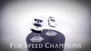 Display Stand for Lego 75362 Ahsoka Tano’s T-6 Jedi Shuttle. Plastic Transparent Angled Display Stand only.