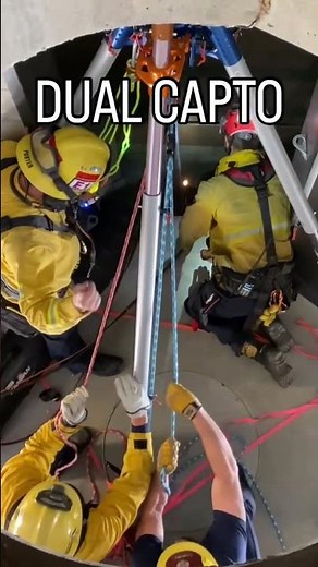 Firefighters Perform High-Risk Elevator Rescue | Dual Rope System in Action
