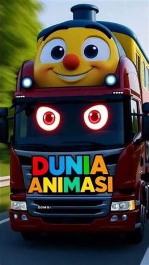 truck carrying a cute and unique train #shorts