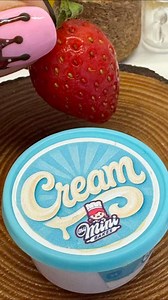 Did you hear my reaction? Trying the viral strawberries and cream sandwich but miniature 🥪 brioche bun, double cream and fresh strawberries . I’ve not tried the real one- should I Do a comparison in taste? #strawberry #sandwich #viral #littlethings | My Mini Bakes