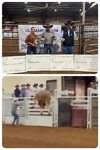 18L, sired by 10G Turner Burner & owned by D&H Cattle Co./Buck Cattle Co. , continuing his winning ways with a 93.2 marked trip at the Claim-A-Bull Bucking Series. This is fresh off his impressive 95.2 out at the American Bucking Bull Inc. 100K Maiden Yearling Futurity. 18L is off to an impressive beginning of his career with an LTE total of $198,624.00! | D&H Cattle Co.