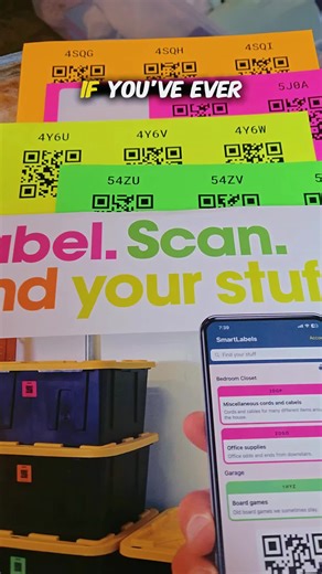 Smart Labels 48 Pack QR Codes #organizationhacks