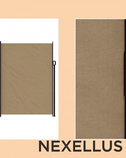 vidaXL Retractable Side Awning Taupe 220x1000 cm