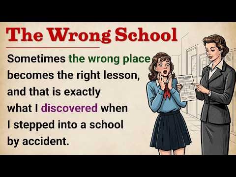 Learn English With Story🔥 The Wrong School | Level 4 English Listening Practice || Graded Reader 📚