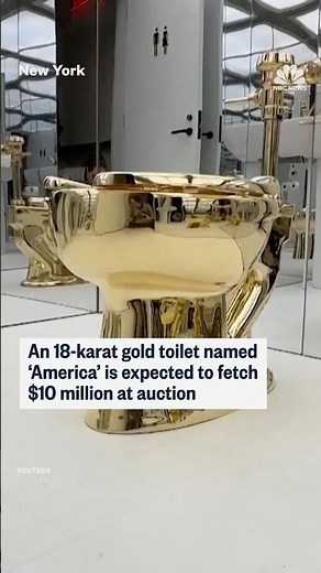 Gold toilet expected to fetch $10 million at auction