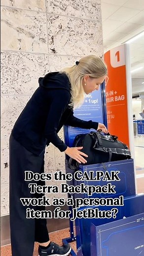 ✅ CALPAK 26L Terra vs JetBlue Personal Item Sizer — Does It Fit? #calpak #jetblue #personalitembag