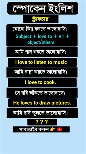 Daily English Speaking Sentences,Bangla to English Practice,#Shorts,#SpokenEnglish#EnglishLearning