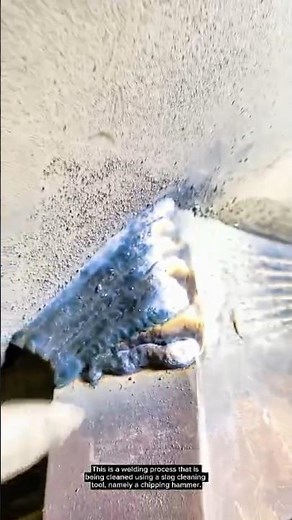 “Welding Slag Removal Using a Chipping Hammer – Cleaner Beads for Easier Grinding”