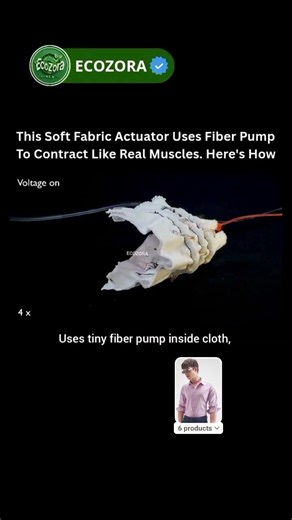This Fabric Moves Like Muscles 🤯 #robotics #futuretech #innovation #shorts