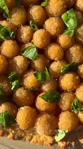 Golden Raspberry Tart Recipe for Golden Hour