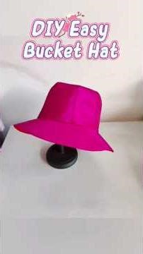 Easy Bucket Hat Sewing Tutorial #tips #sewing