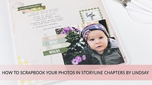 2.7K views · 83 reactions | Watch how to use just the Storyline Chapters Project Pad to create this layout with media team member, Lindsay Bateman. . . Find this Project Pad online at JOANN Fabric and Craft Stores here ---> https://www.joann.com/heidi-swapp-storyline-chapters-project-pad-floral/17220302.html#q=storyline%2BChapters&start=1 | Heidi Swapp | Facebook