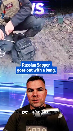 Russian Sapper goes out with a bang: a high-stakes moment shaking military circles #military #breaking #news #warupdates #storytime