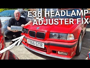 E36 Compact Headlight Adjuster Repair Guide | How To Fix Broken Headlamp Adjusters BMW 318ti | 003