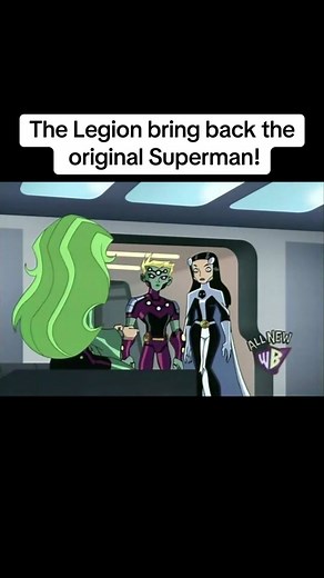 Notice how they didn’t bring Batman? #dc #fyp #Superman #legionofsuperheroes #cartoon #2006 #y2k #dccomics #dcu #dcuniverse #timetravel #superhero #brainiac #brainiac5 #kidswb #animation