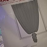 Self Adhesive Curtains, Black Out Shade for Window, Blackout Fabric Temporary Window Coverings Easy to Hang Curtains No Rod Needed, Use for Bedroom, Room, Kitchen, 35"W X 59"L, Lake Blue, 1 Panel
