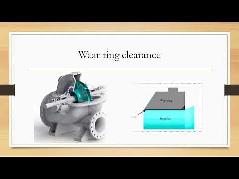 pump wear ring clearance
