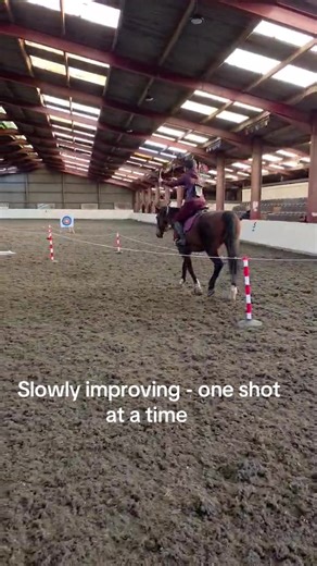 Slavic shooting really coming together now I have my epic back quiver! #archer #horsebackarchery #fyp #tiktok #horse